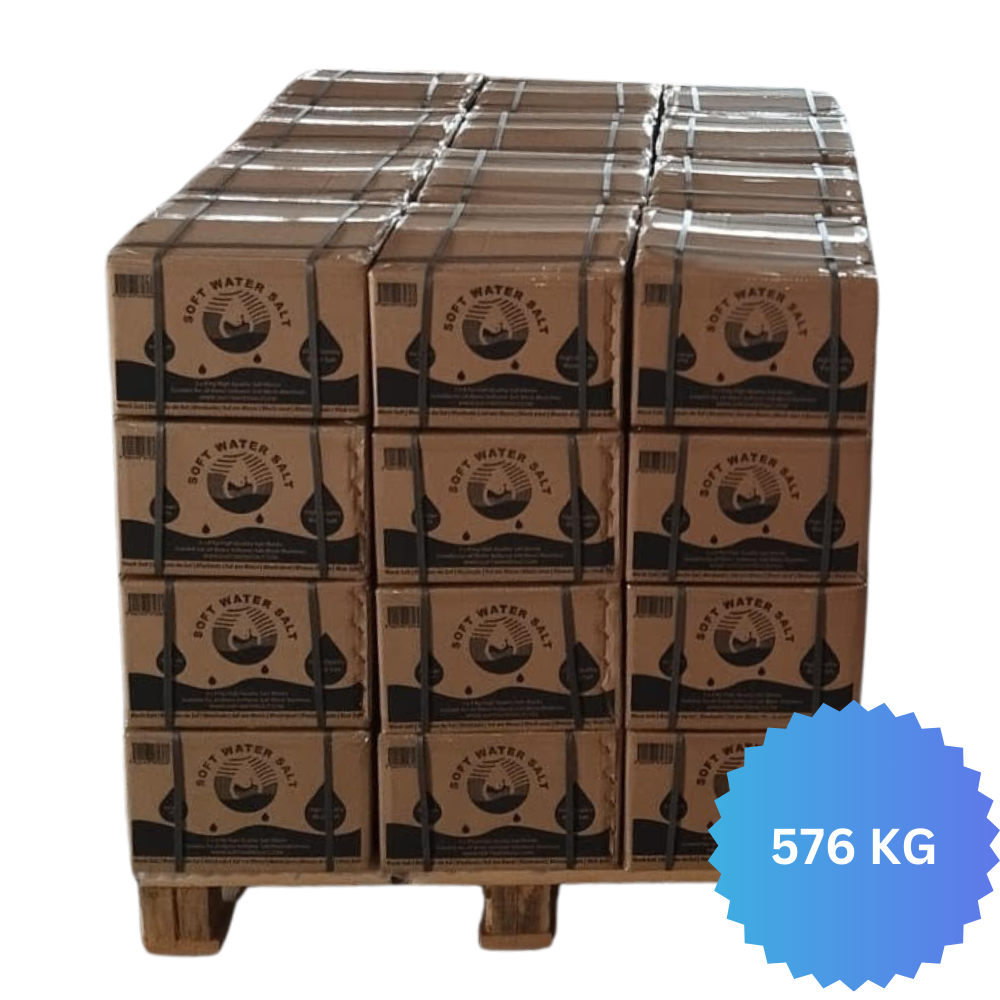 24 Boxes of Soft Water Salt Blocks | Half Pallet